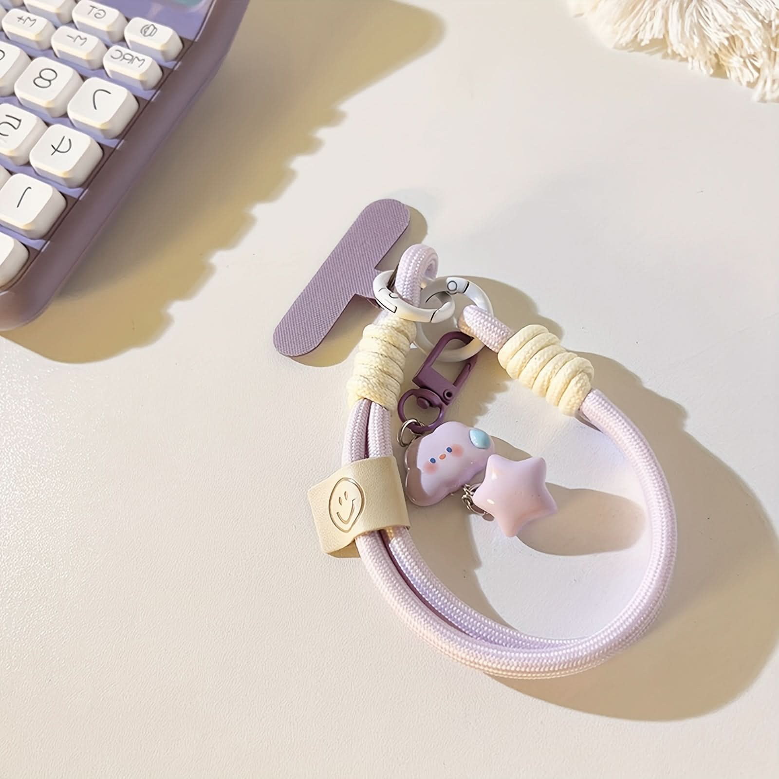 Candy-Colored Cloud and Star Phone Strap