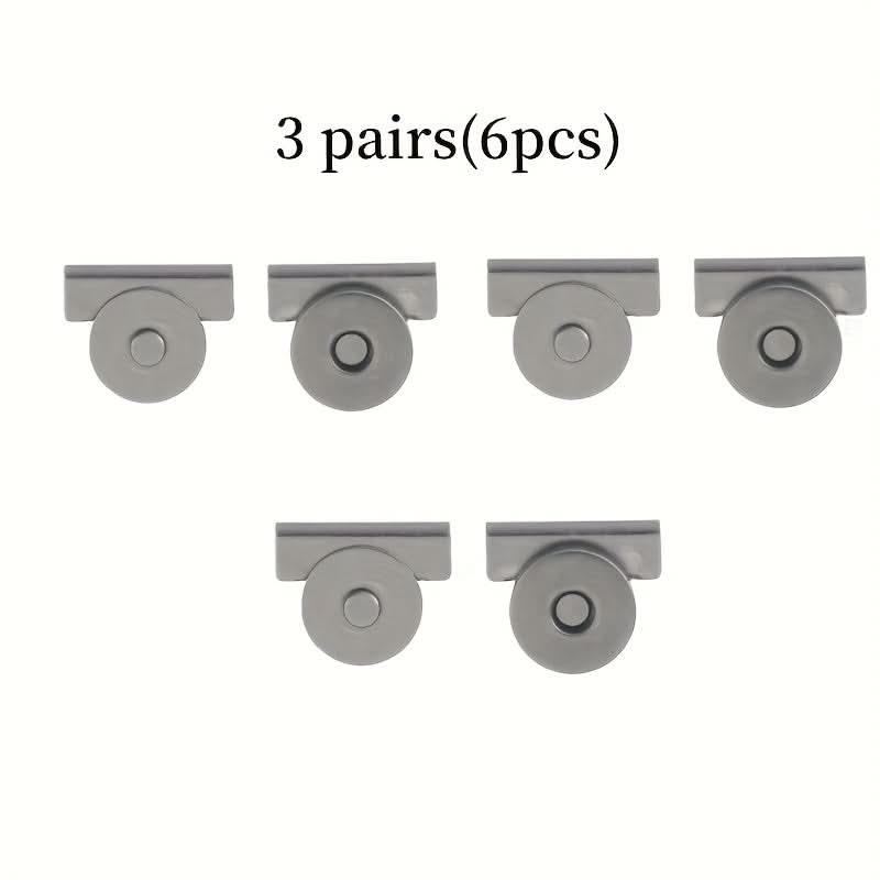 6pc Magnetic Bag Clasps,  DIY Purse Closures for Handbags