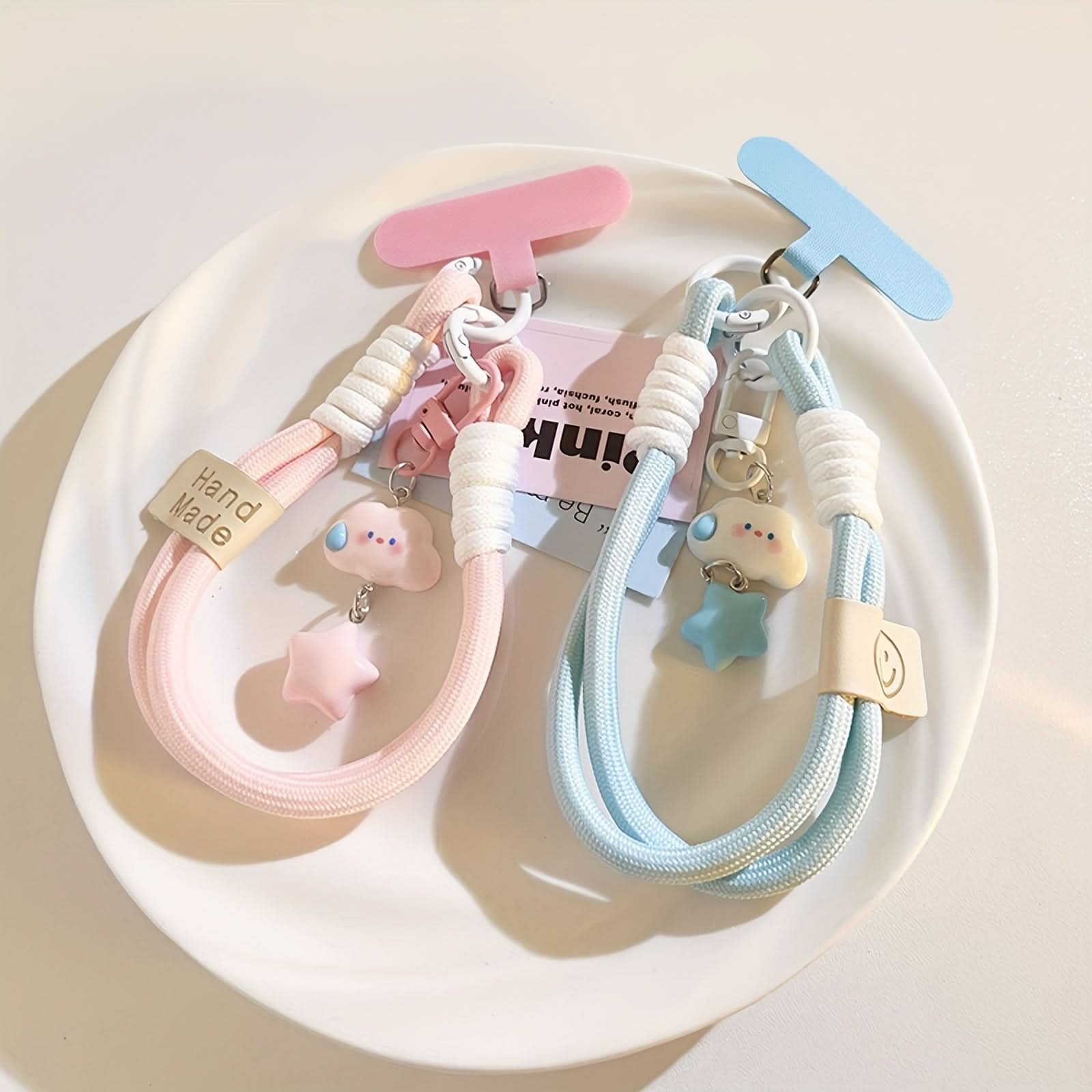 Candy-Colored Cloud and Star Phone Strap