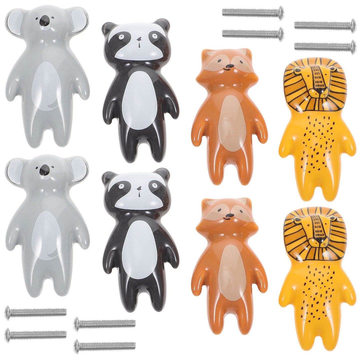 8-Pack Girls Ceramic Cabinet Knobs