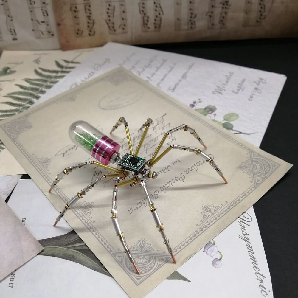 3D Metal Steampunk Mechanical Spider DIY Craft Kit