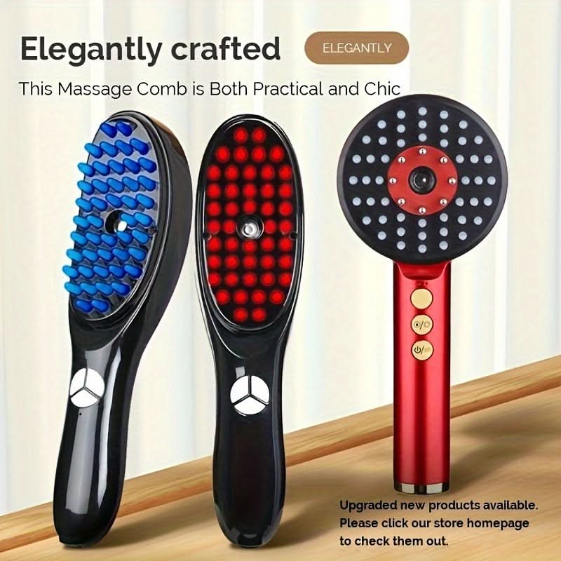 USB Rechargeable Steam Hair Brush Massager
