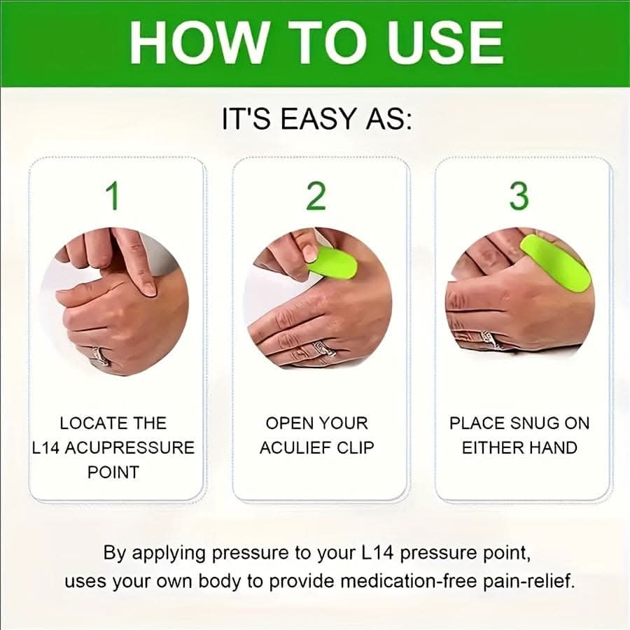 Acupressure Thumb Massage Clip – Tension Relief Tool