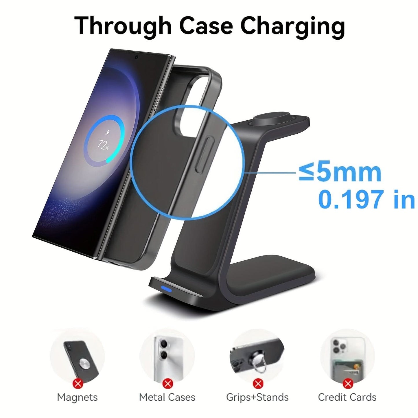 3-in-1 Fast Wireless Charging Station for Samsung