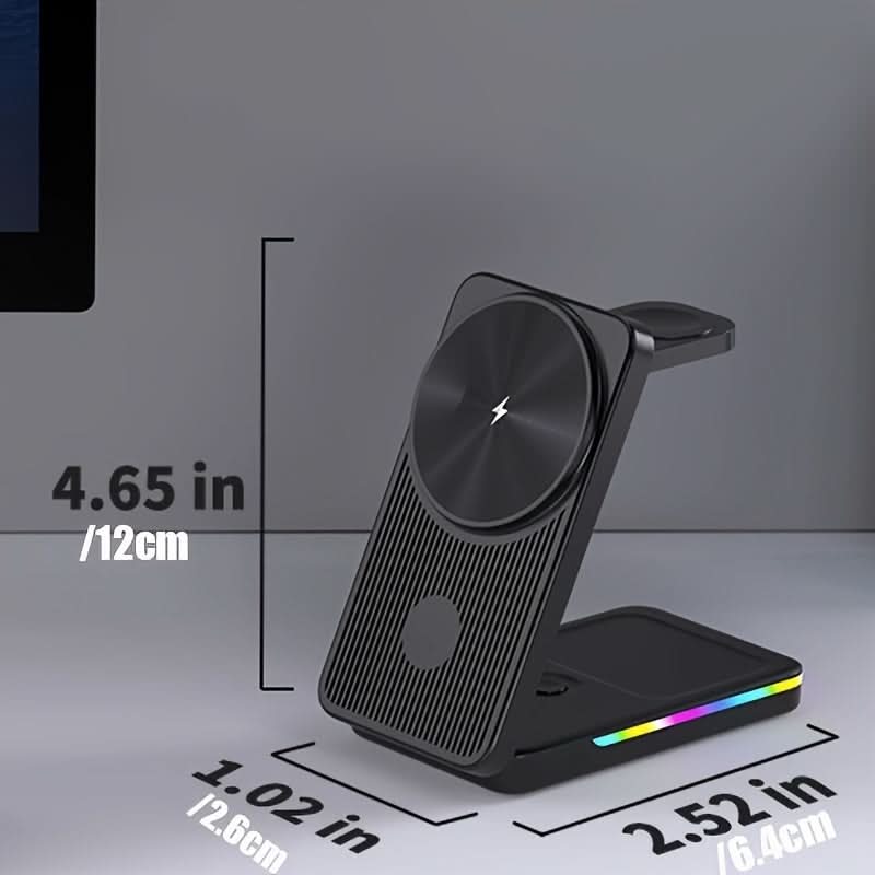 3-in-1 Foldable MagSafe Wireless Charging Station for Apple