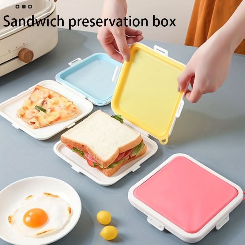 3pcs Reusable Silicone Sandwich Keeper Set (Random Colors)