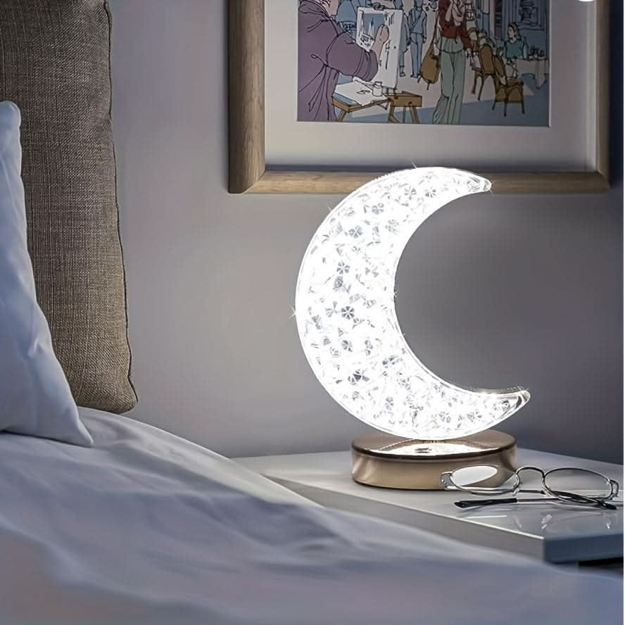 3-Color Dimmable Crystal Touch Lamp