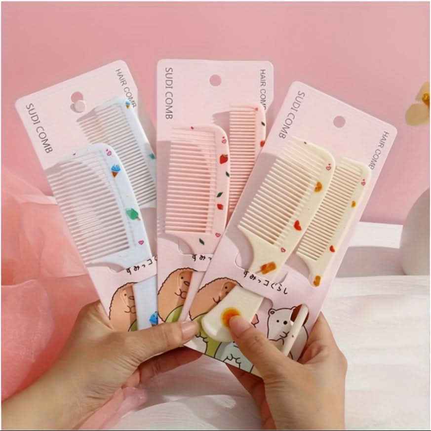 2PCS Cartoon Kids Anti-Static Hair Combs