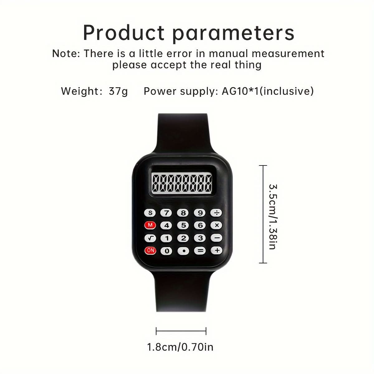 7-Piece Electronic Watch with Calculator & Display