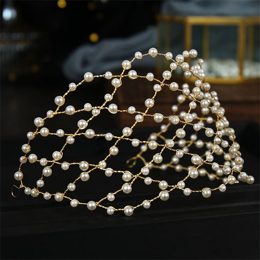 Elegant Faux Pearl Headband for Weddings