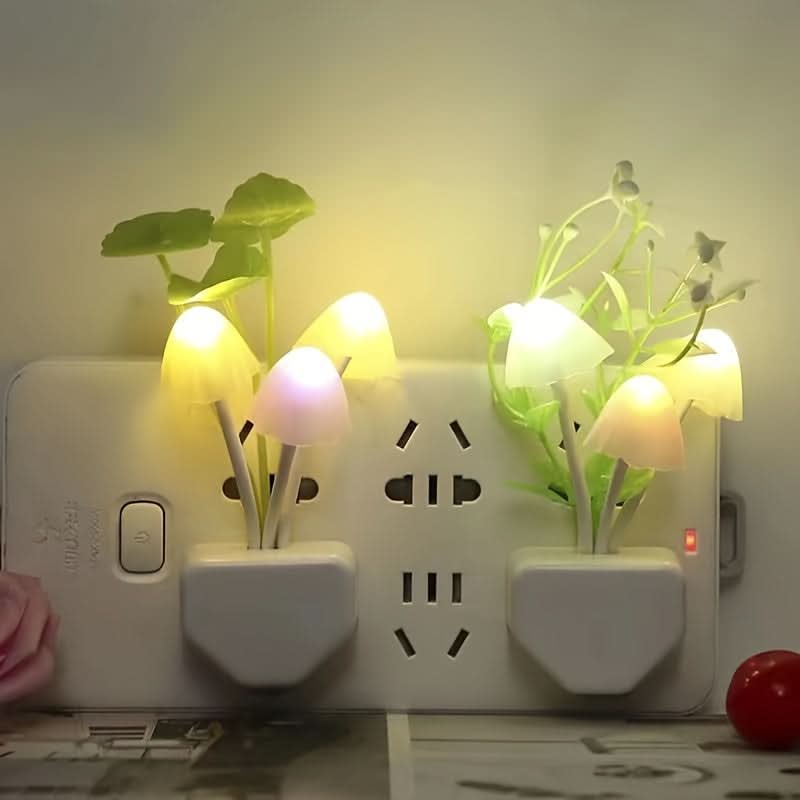 Intelligent LED Mushroom Night Light – Auto Shut-Off, Aesthetic Room Decor