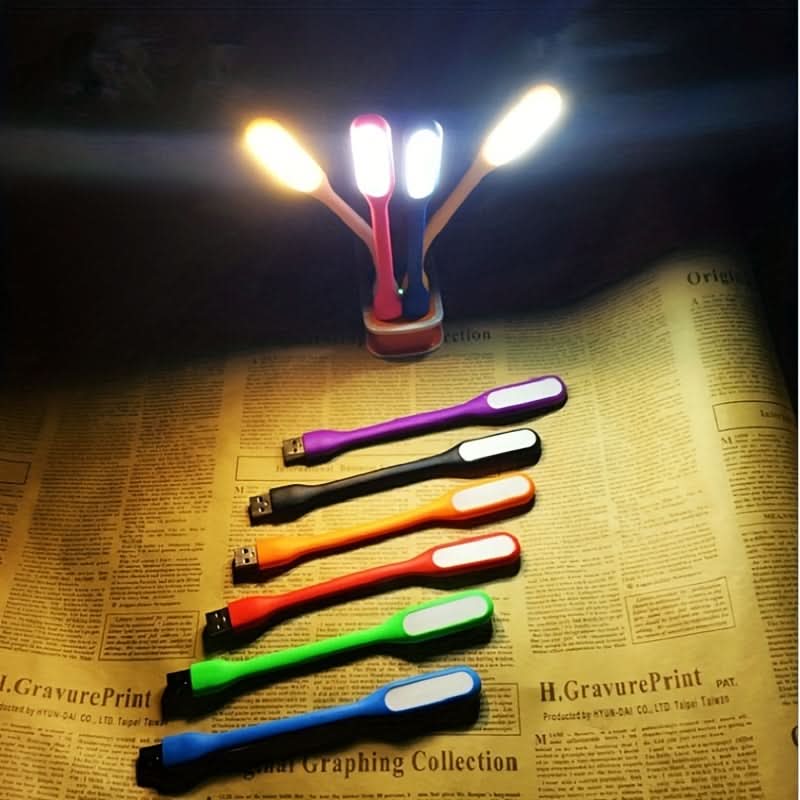 5-Pack Portable LED Desk Lamps – USB Powered