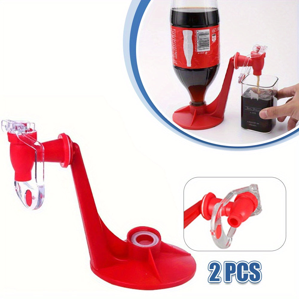 Hand-Press Soda Dispenser – Rotatable Plastic Beverage Tap for Cola & Sparkling Water