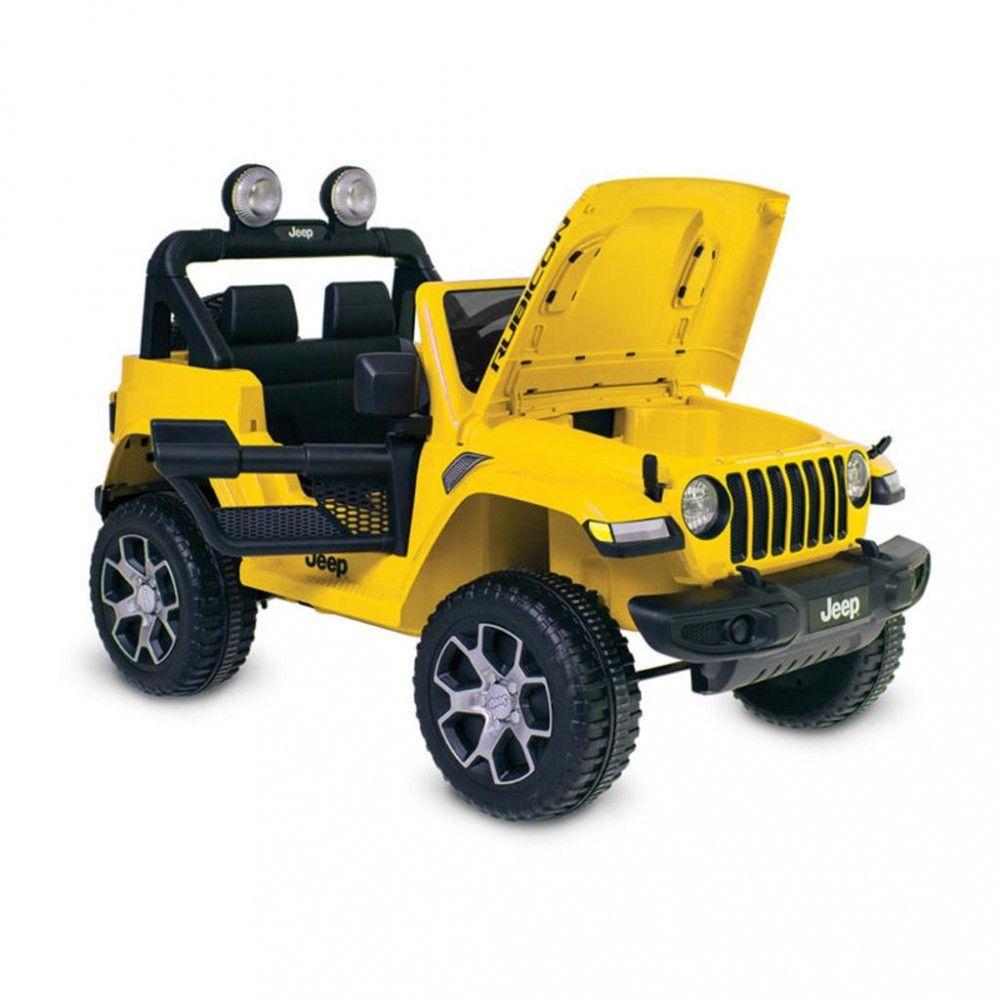 Jeep Rubicon 12V Battery Operated Ride On Car Yellow
