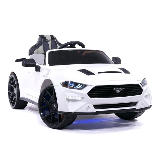 Ford Mustang 12V Battery Operated Kids Ride On Car White