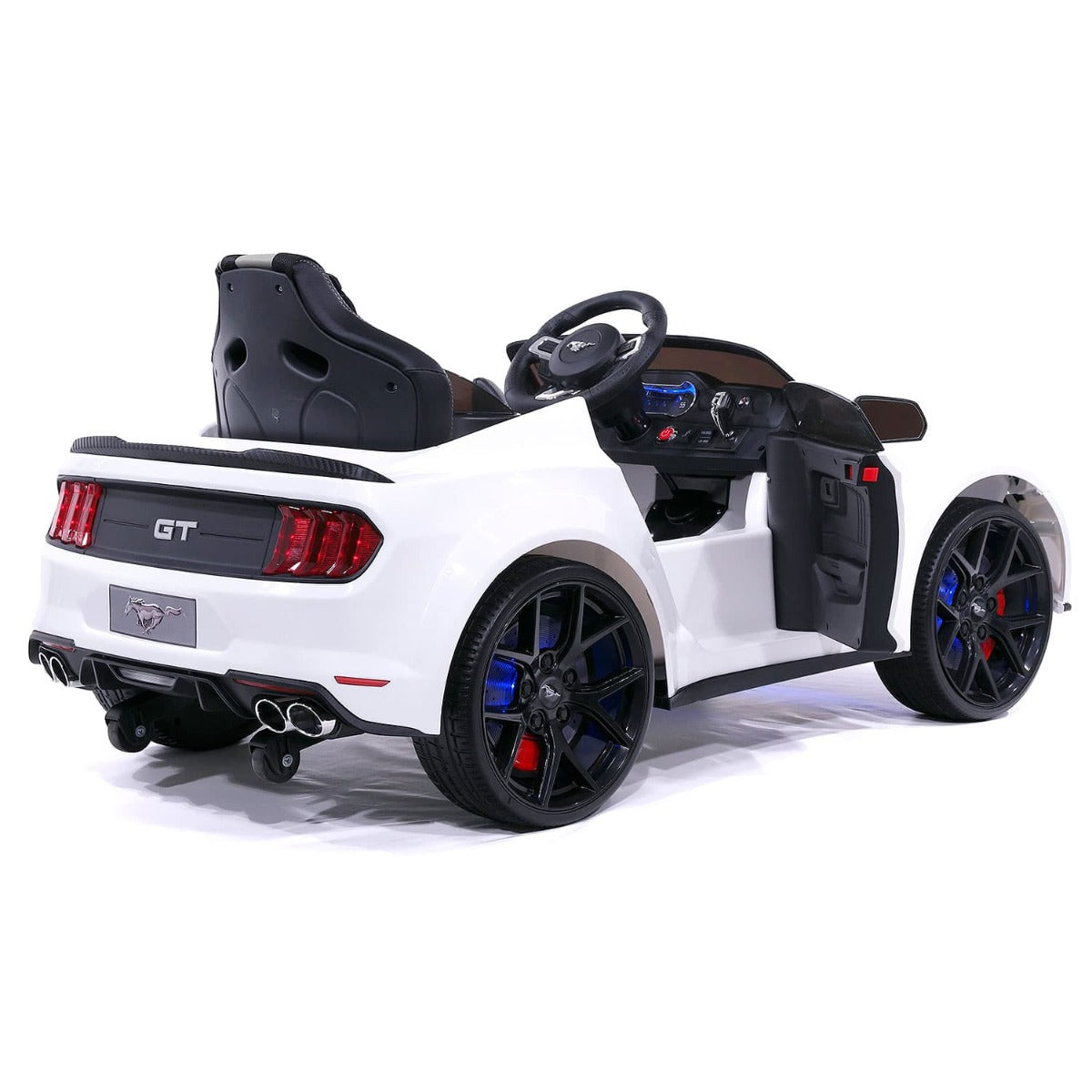 Ford Mustang 12V Battery Operated Kids Ride On Car White