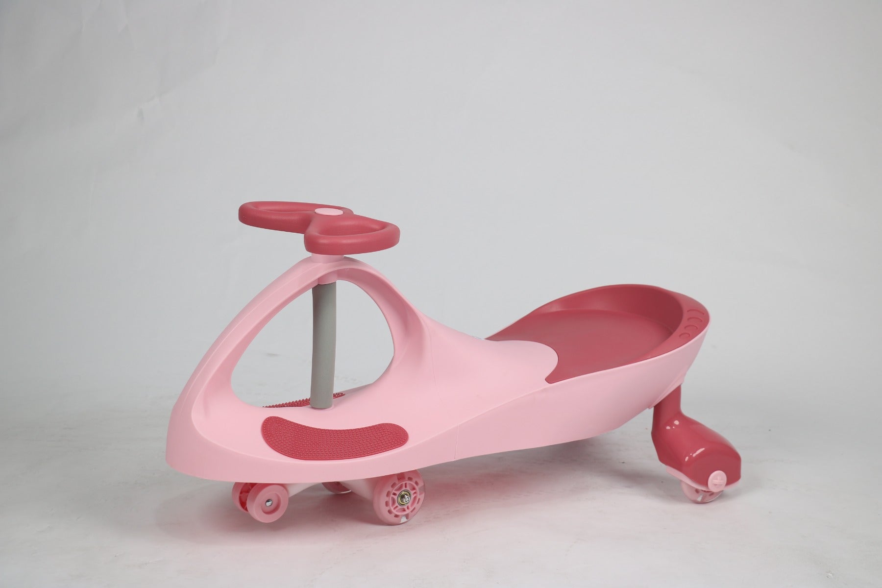Swing Car for Kids without Lights and Sounds Pink