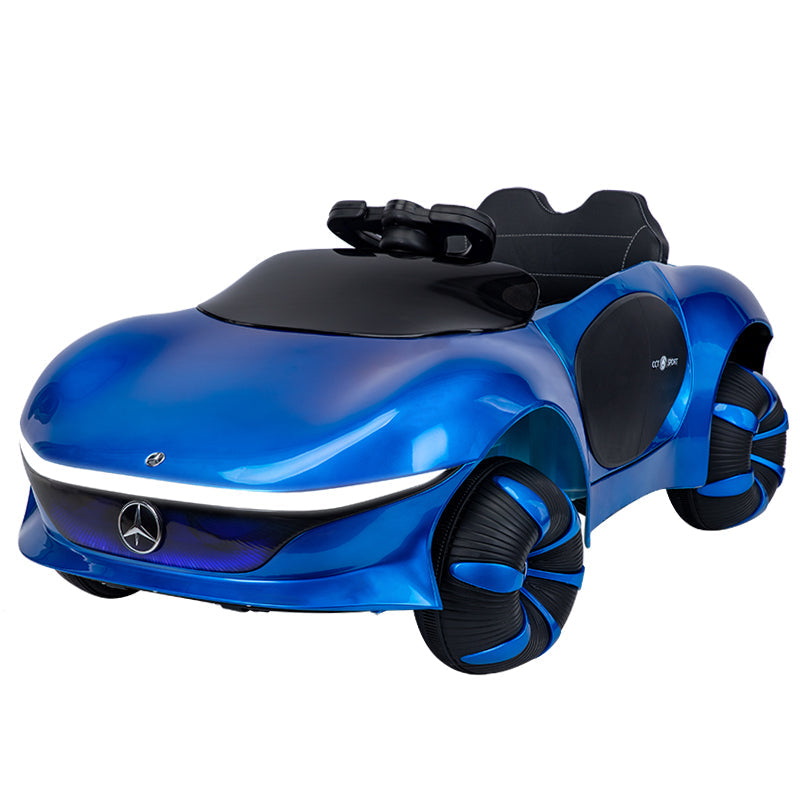 Mercedes Benz 12v Battery Operated Car with Remote Blue