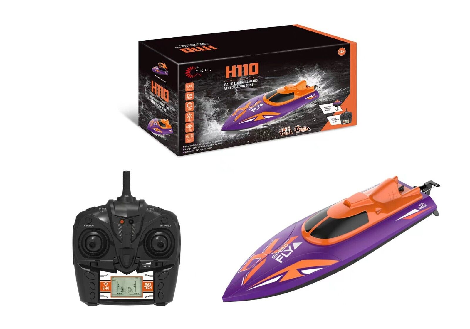 Radio Remote Controlled High Speed Racing Boat