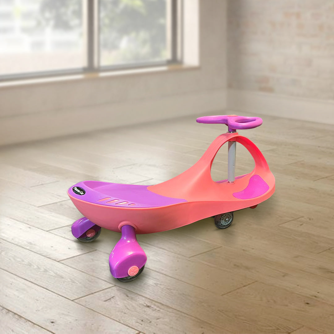 Baby Swing Car With Lights On Wheels Assorted