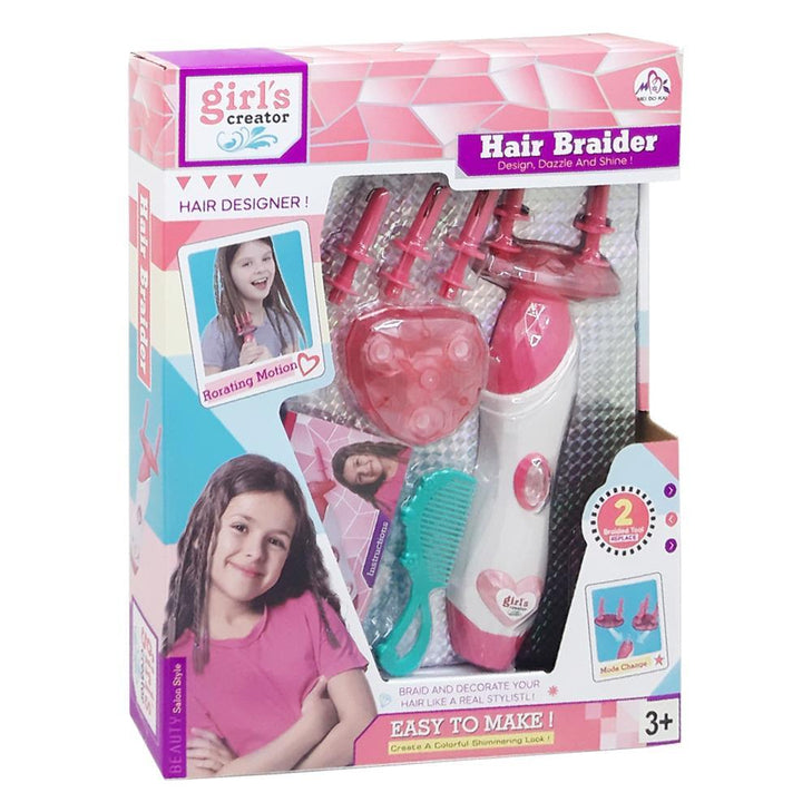 Girls creator 2 in 1 hair braider set