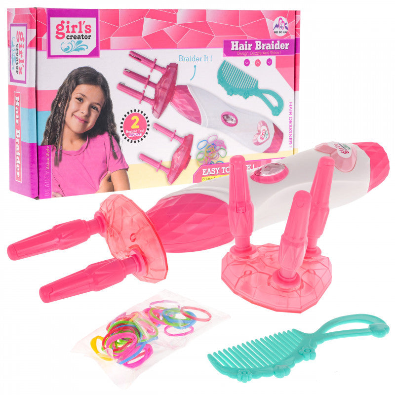 Girls creator 2 in 1 hair braider set