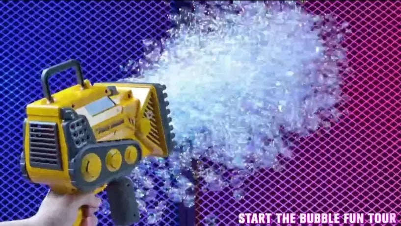 Bubble Gun Engineering Car 80Holes Automatic Gun with light Rechargeable