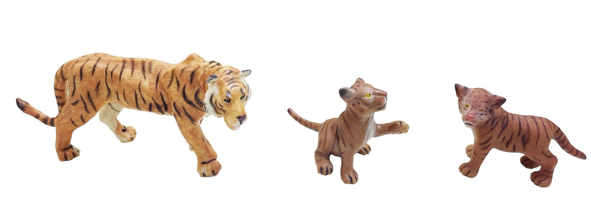 Model Animal Series Figure Tiger 3pcs Set Assorted