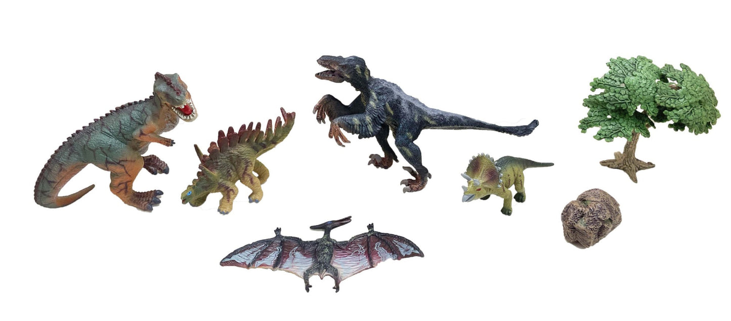 Model Animal Series Figure Dinosaur 5pcs Set Assorted
