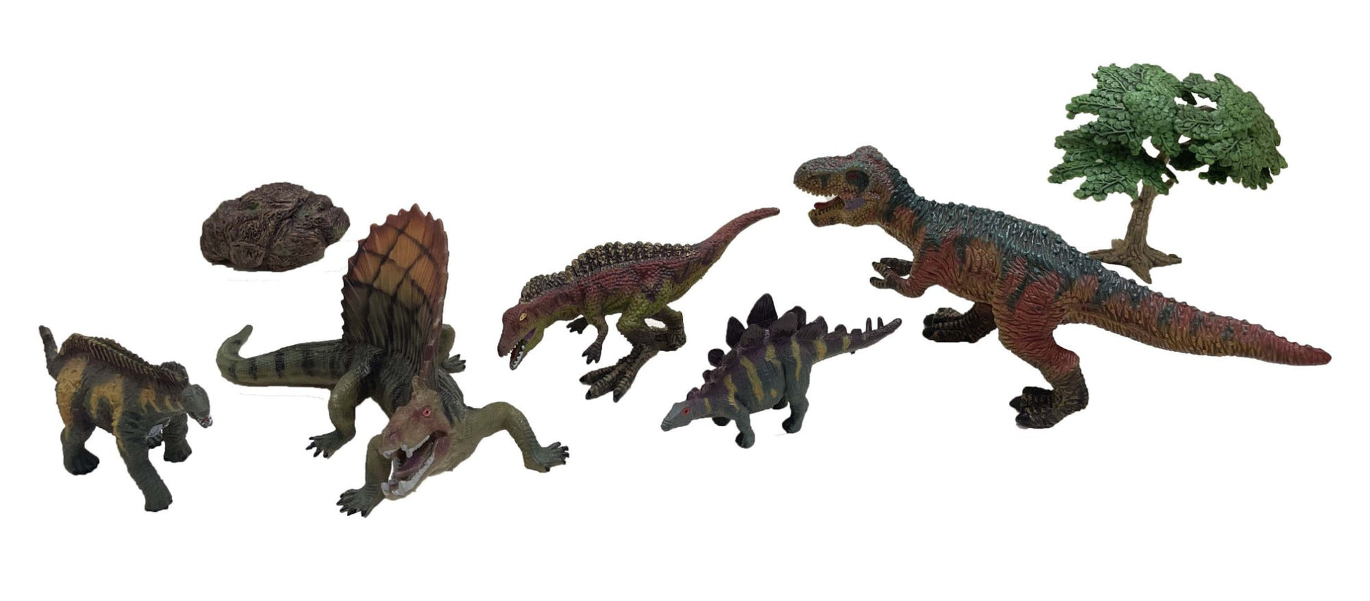 Model Animal Series Figure Dinosaur 5pcs Set Assorted