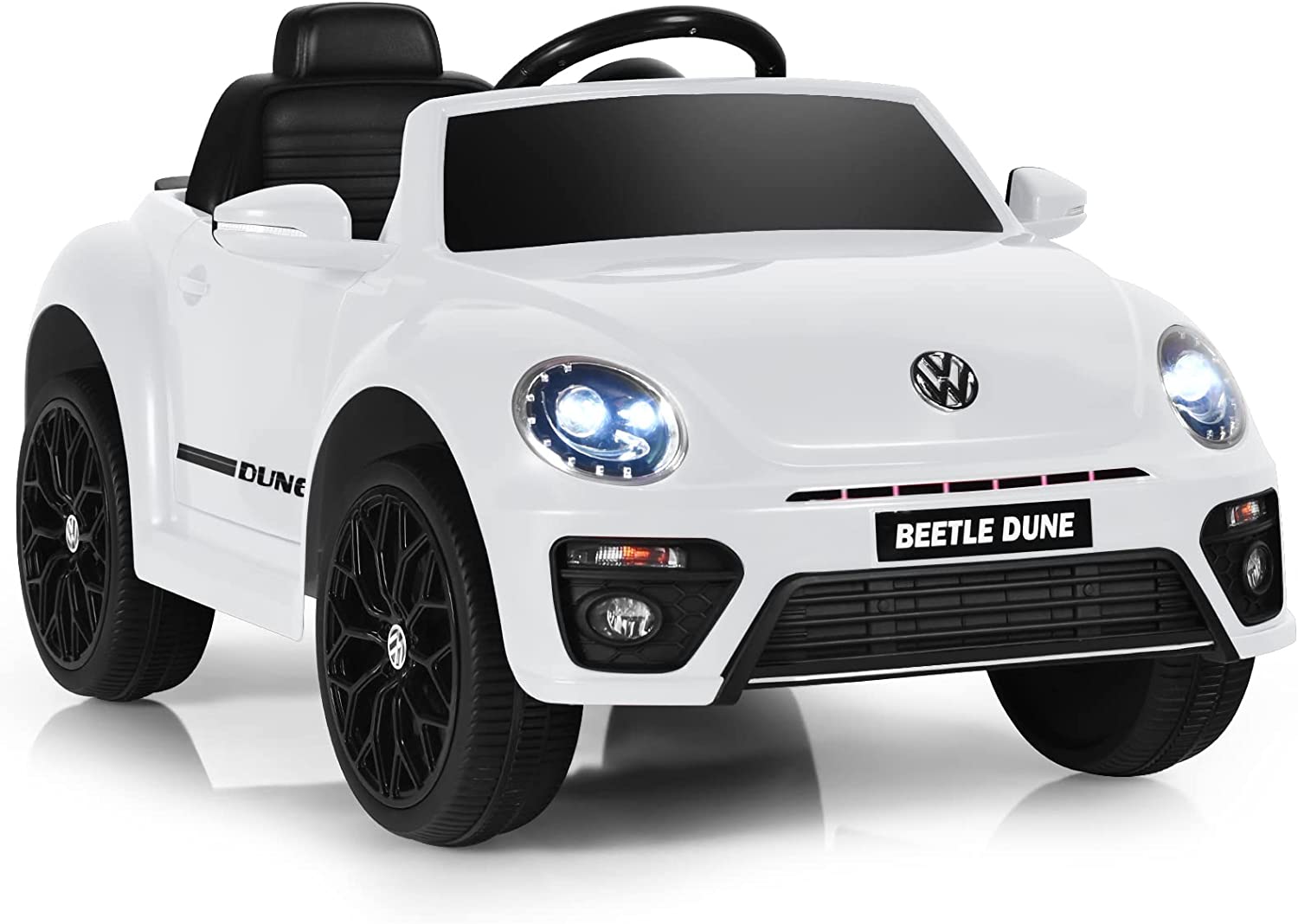 Volkswagen Beetle 6V Kids Electric Ride on Car White