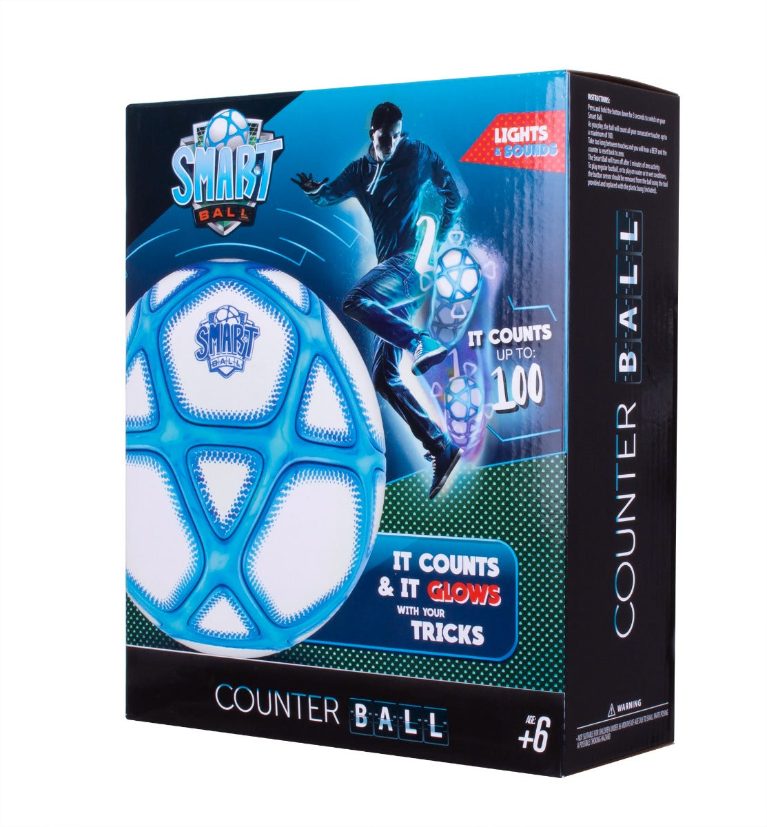 Smart Football Old Kick Up Counting Power Ball with Bright Lights Sounds Training for Children