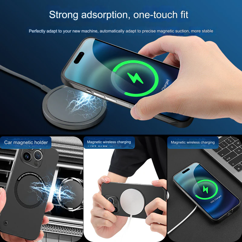 Magnetic Thin PC iPhone Case - Sleek, Durable Protection
