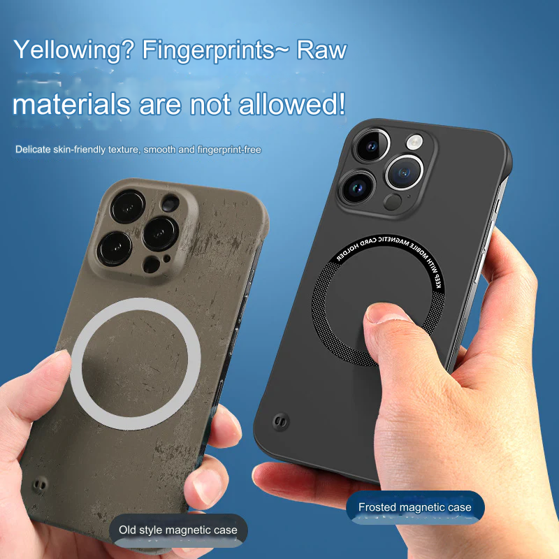 Magnetic Thin PC iPhone Case - Sleek, Durable Protection