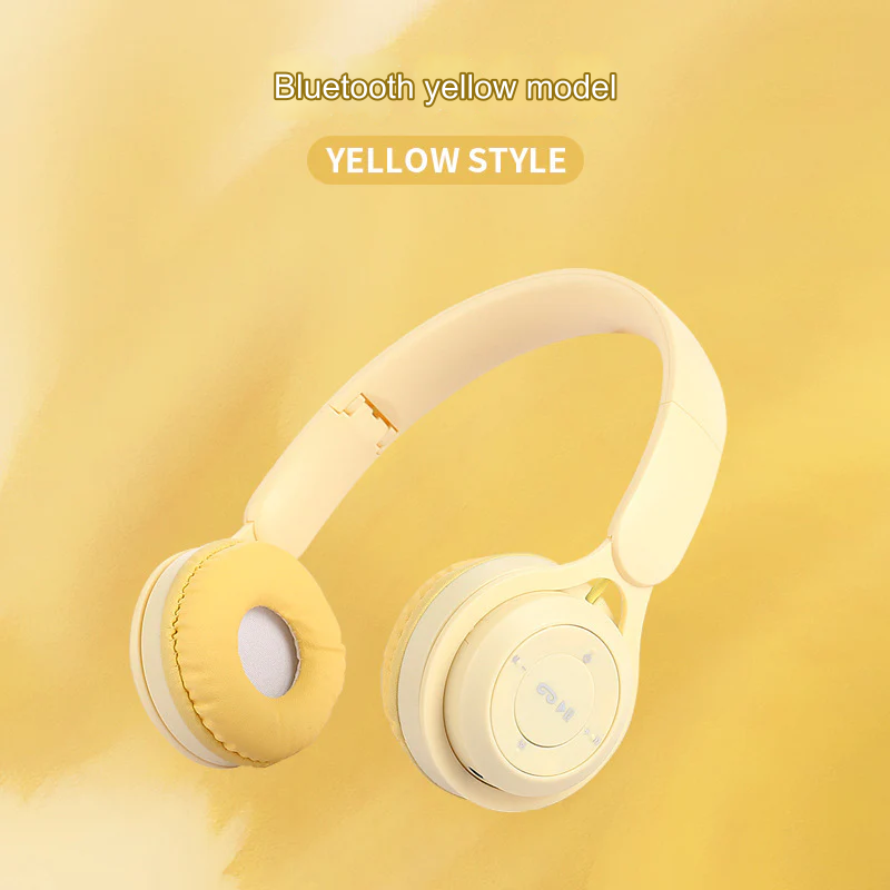 Macaron Y-08 Wireless Bluetooth Headset - Foldable, Heavy Bass