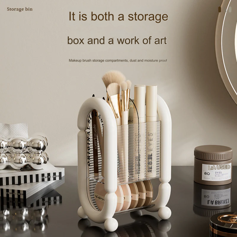 Makeup Brush Storage Box - Cosmetics Organizer Tube