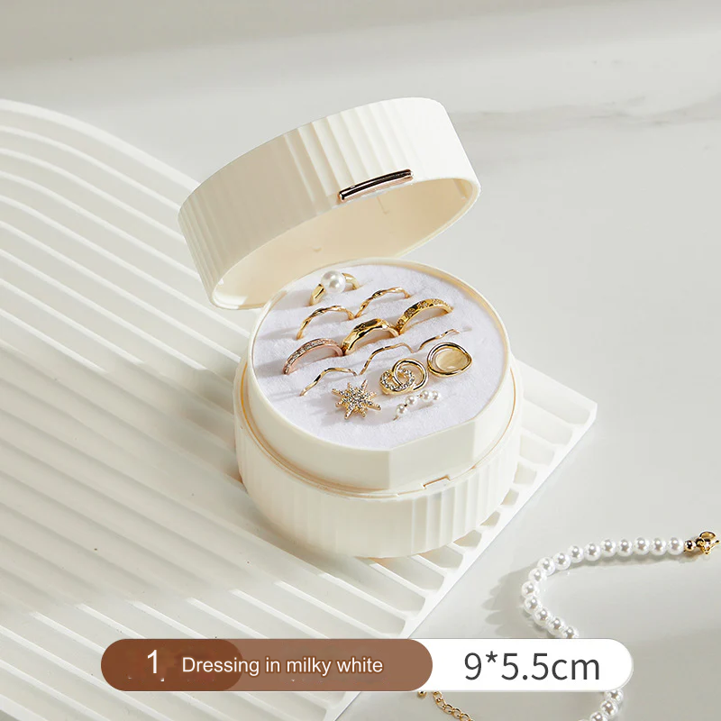 Compact Mini Jewelry Box – Portable Organizer