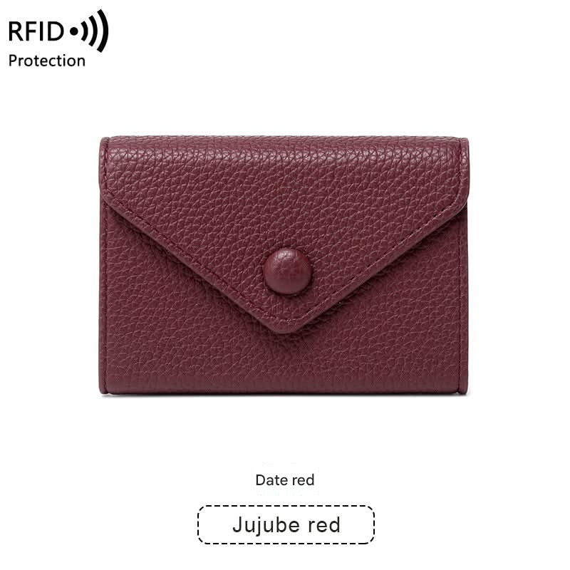RFID Blocking PU Leather Card Holder – Lightweight Wallet for Men & Women
