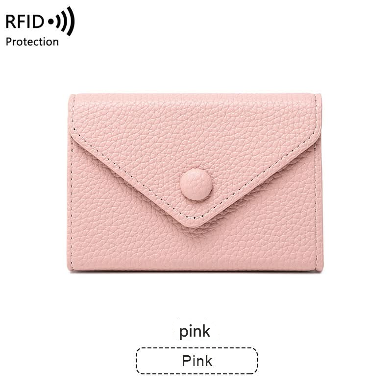 RFID Blocking PU Leather Card Holder – Lightweight Wallet for Men & Women