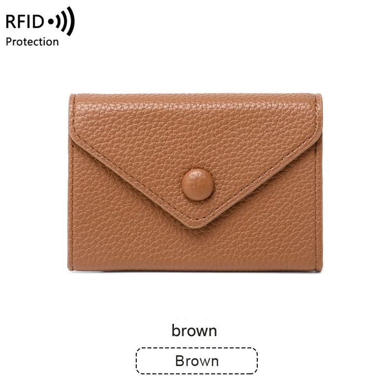 RFID Blocking PU Leather Card Holder – Lightweight Wallet for Men & Women