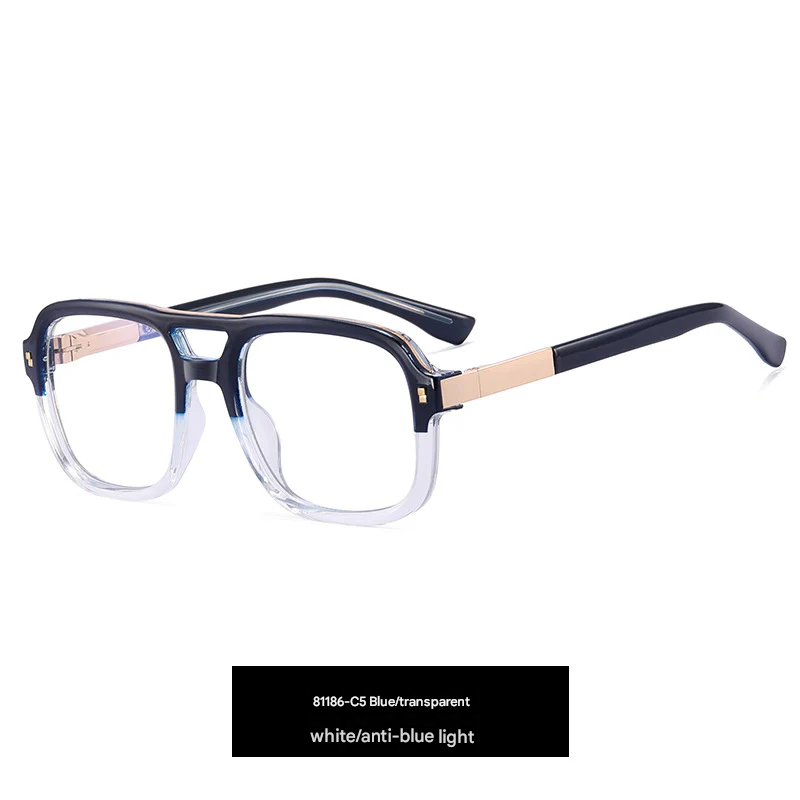 Men’s Thick Frame Anti-Blue Light Glasses – Optical Eyewear | Spring Hinge