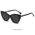 Women’s Magnetic Clip-On Polarized Sunglasses – Butterfly Frame
