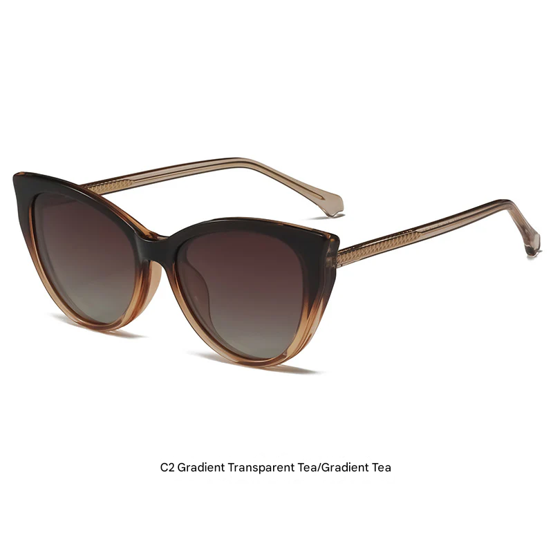 Women’s Magnetic Clip-On Polarized Sunglasses – Butterfly Frame