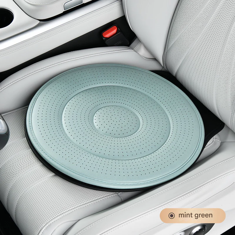 360° Rotating Car Seat Cushion – Breathable Support for Seniors & Pregnant Women