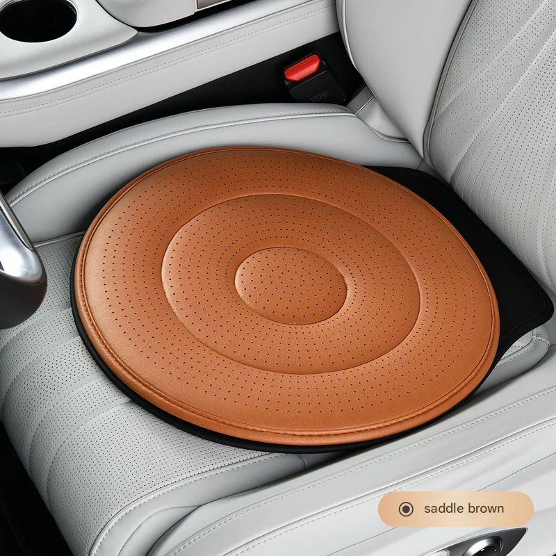 360° Rotating Car Seat Cushion – Breathable Support for Seniors & Pregnant Women