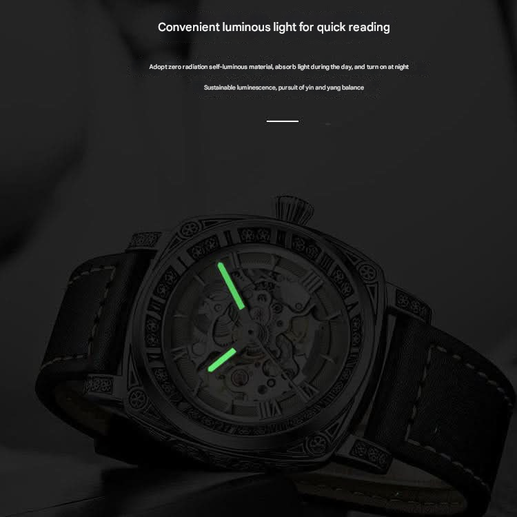 Men’s Luxury Automatic Mechanical Watch – Luminous Business Timepiece with Calendar