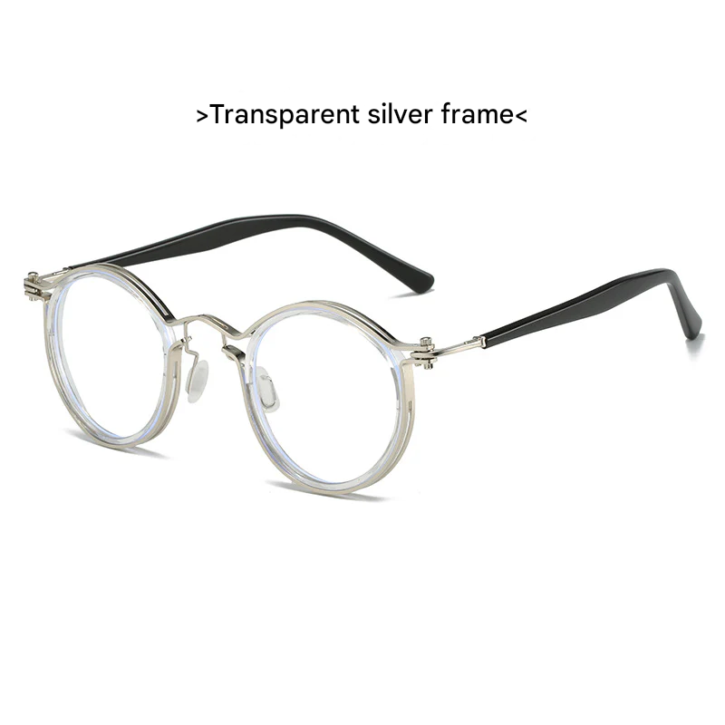 Retro Round Anti-Blue Light Glasses for Women – Full Frame Optical Eyewear