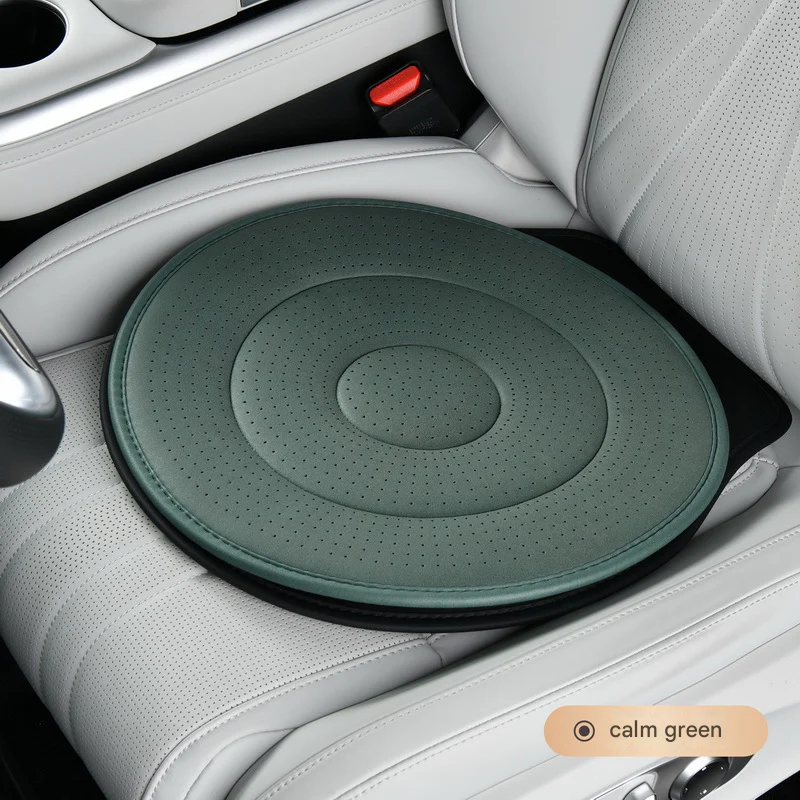 360° Rotating Car Seat Cushion – Breathable Support for Seniors & Pregnant Women