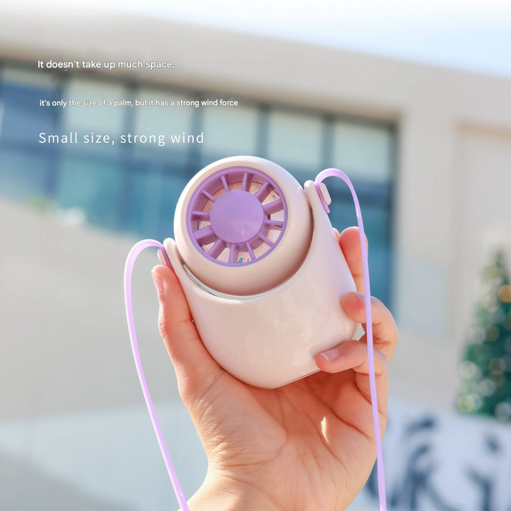 USB Rechargeable Leafless Neck & Desktop Fan –Flexible, Hands-Free Cooling