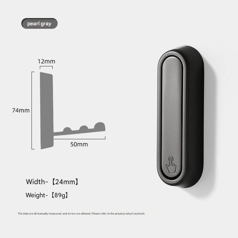Foldable Zinc Alloy Wall Hook – Modern Electroplated Clothes & Bag Hook